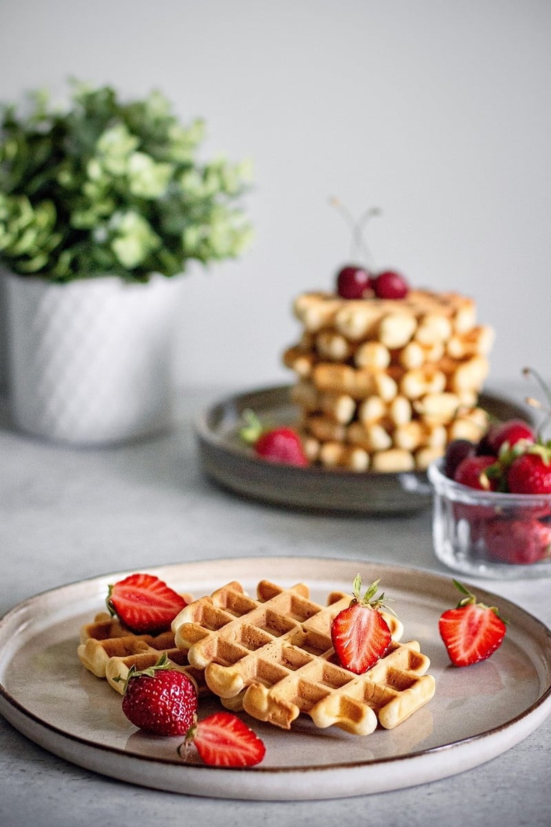 Belgian Waffles with Berries